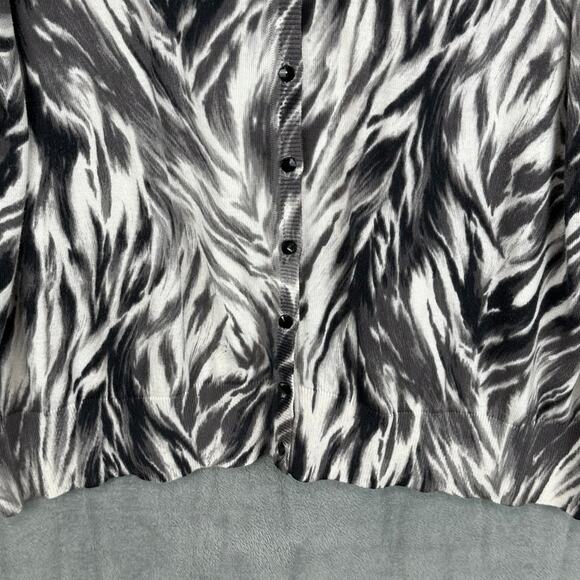 Talbots Sweater Womens 2X Petite Black Cardigan Lightweight Preppy Career Church - Picture 3 of 13